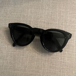 CELINE 807 Round Sunglasses - Black